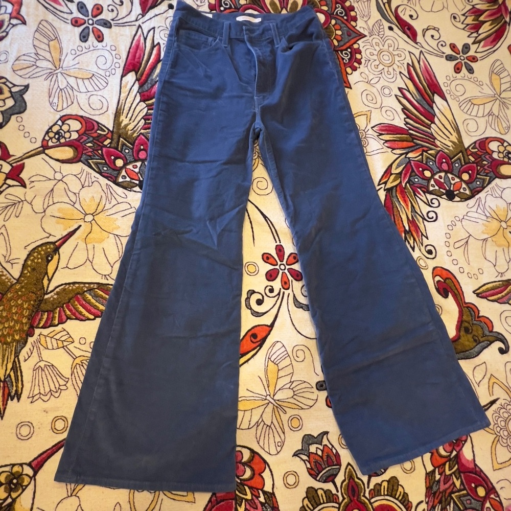 Levi’s Premium Ribcage Corduroy Flare/Bellbottom Pants